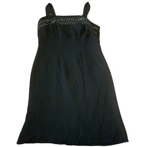 Ursula‎ of Switzerland Black Embellished Sheath Dress Size 10